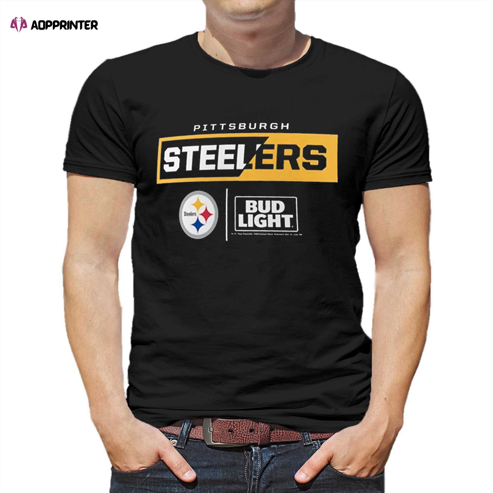 Pittsburgh Steelers Fanatics Branded Nfl X Bud Light T-shirt