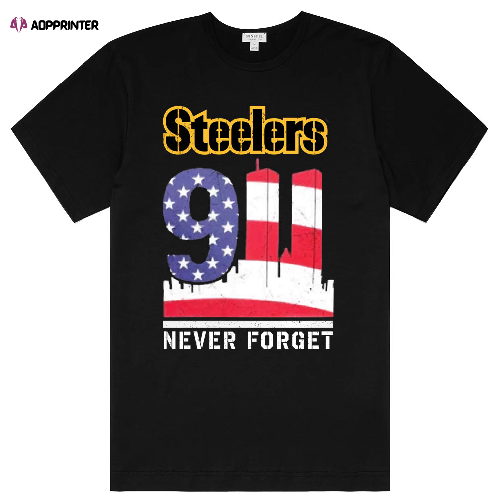 NFL 911 Pittsburgh Steelers Will Never Forget Shirt Anniversary