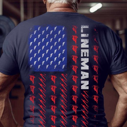 Proud Lineman  T-shirt For Men And Women