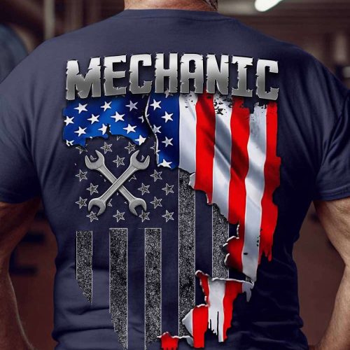 Proud Mechanic T-shirt For Men And Women