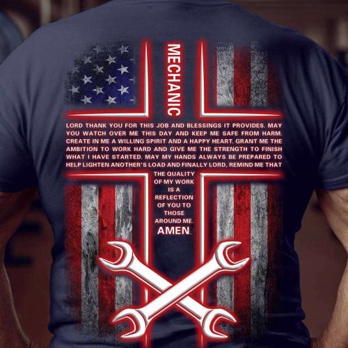 Proud Mechanic T-Shirt For Men And Women