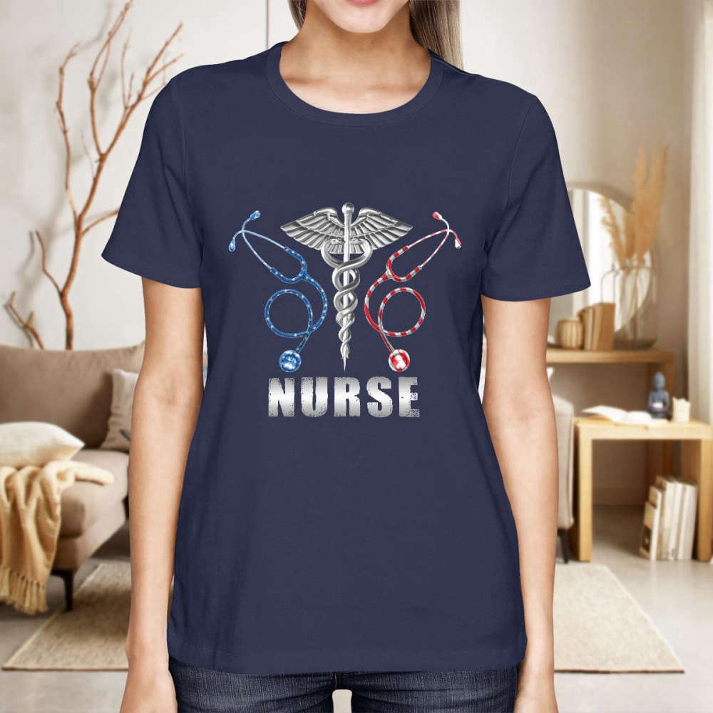 Proud Nurse Black Nurse T-shirt  Funny Gift For Nurses T-Shirt