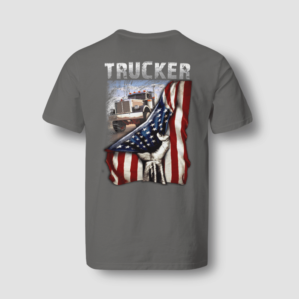 Proud Trucker T-shirt For Men And Women