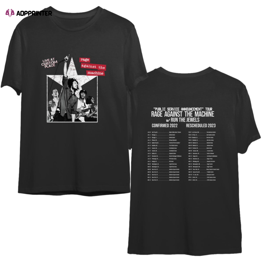 Rage Against The Machine Tour 2023 T-shirt, Rage Against the Machine Shirt
