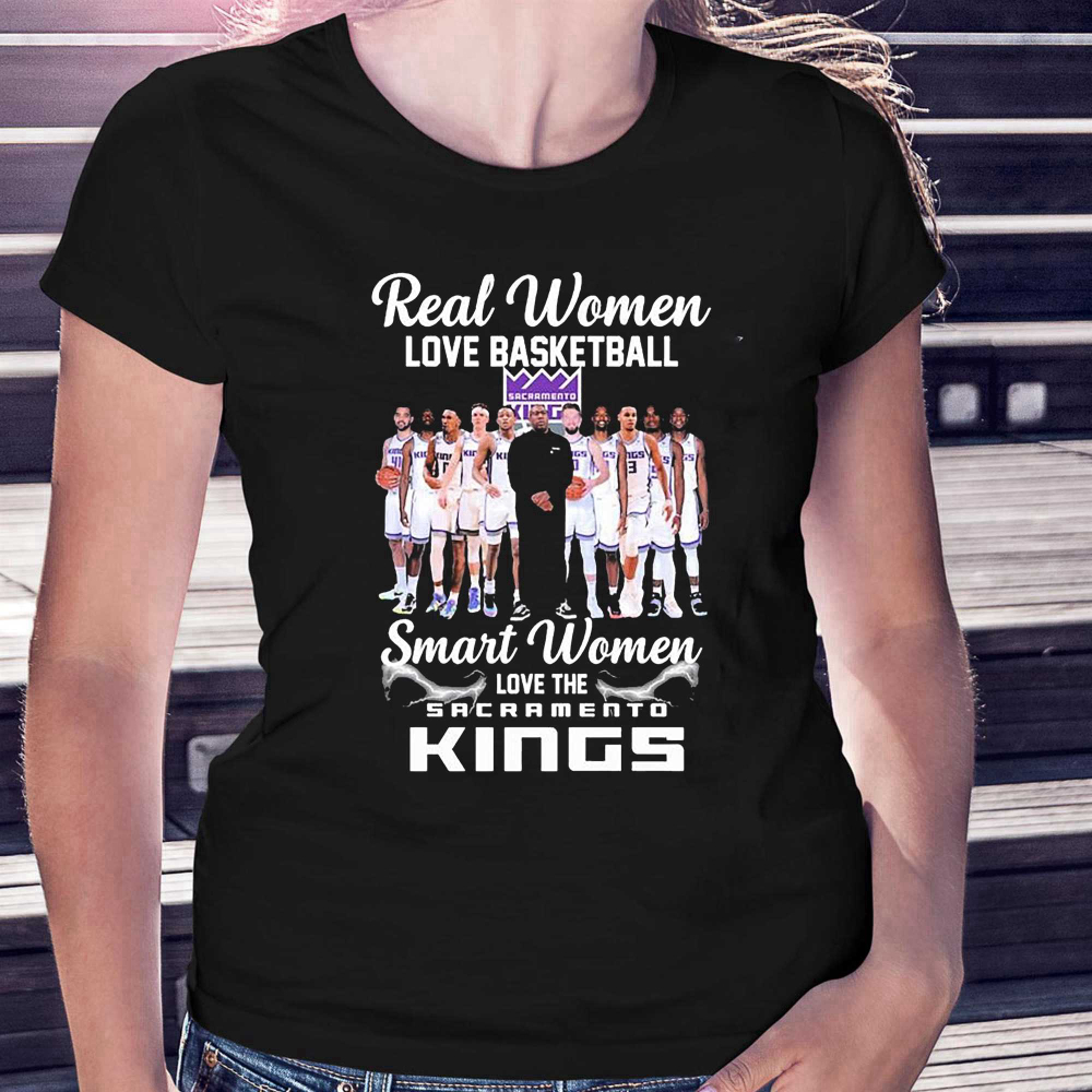 Real Women Love Basketball Smart Women Love The Sacramento Kings 2023 Nba Playoff Shirt Shirt