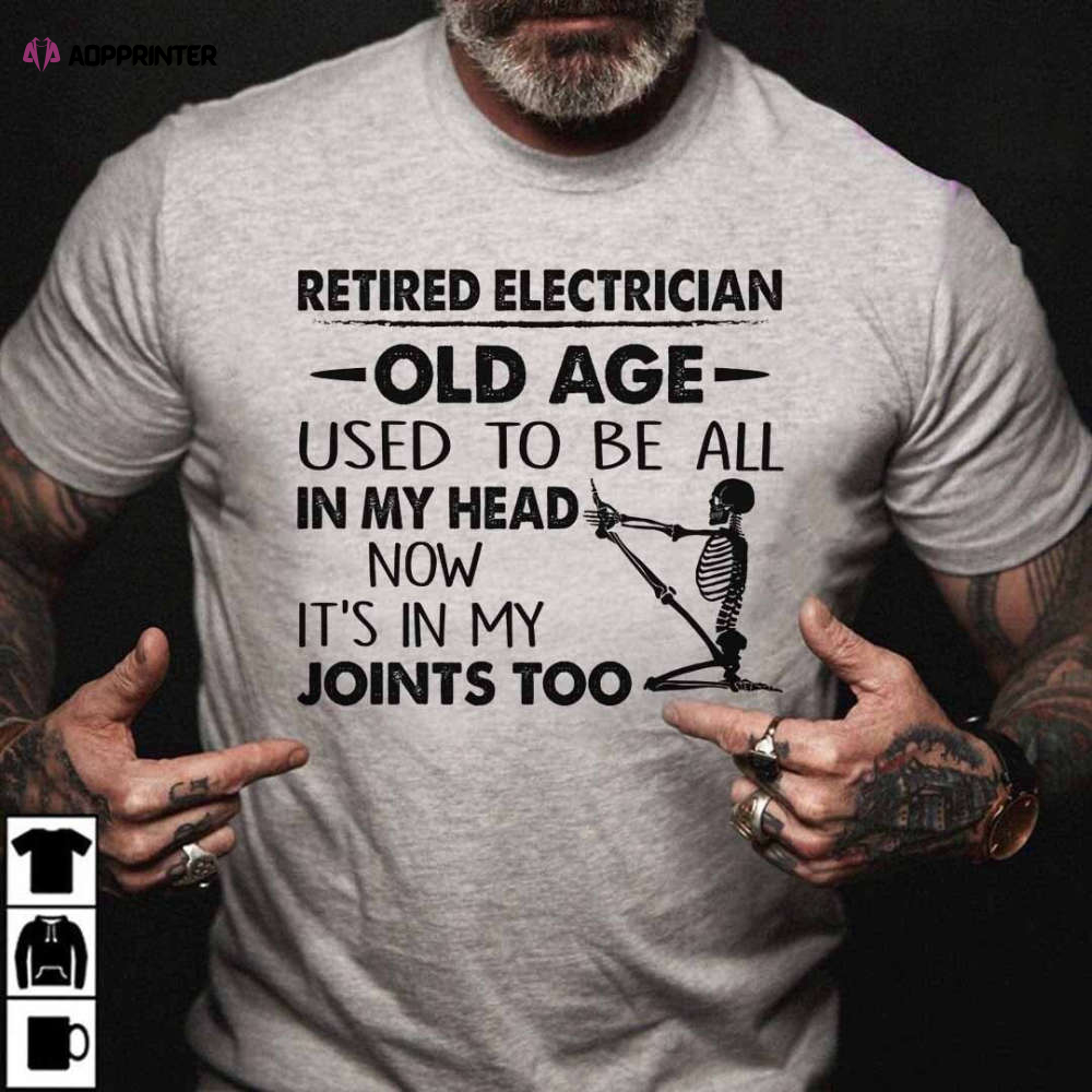 Grumpy old Electrician’s lady – Charcol T-shirt For Men And Women