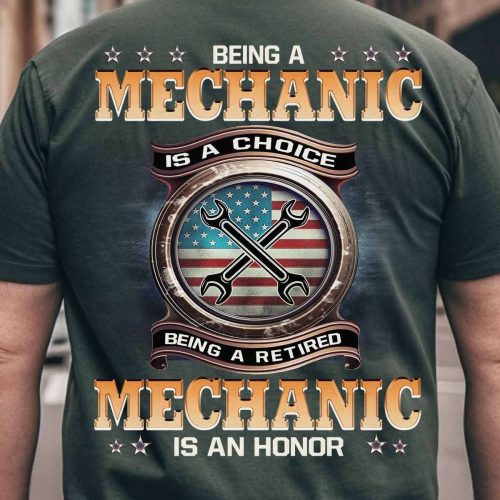 Retired Mechanic T-Shirt For Men And Women