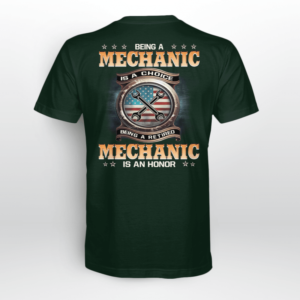 Retired Mechanic T-Shirt For Men And Women