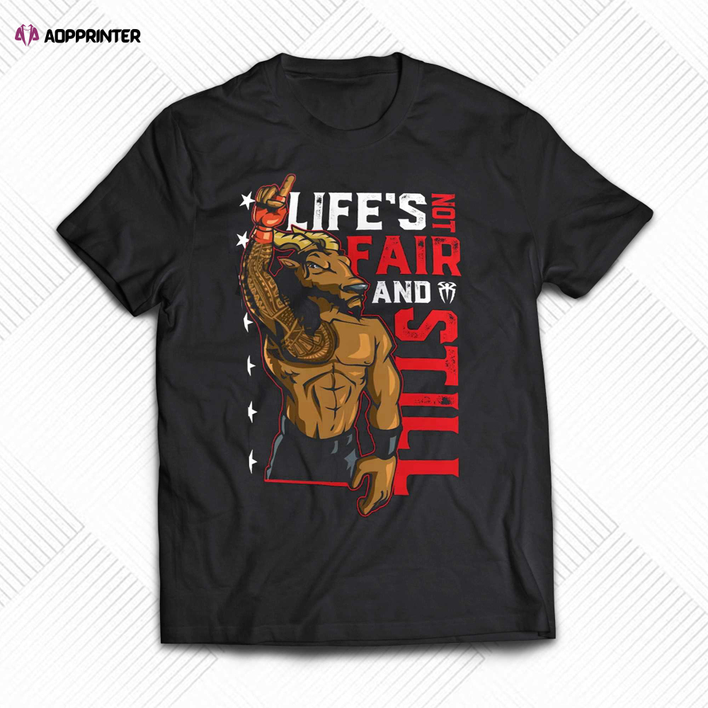 Roman Reigns Wwe Shop Life’s Not Fair T-shirt
