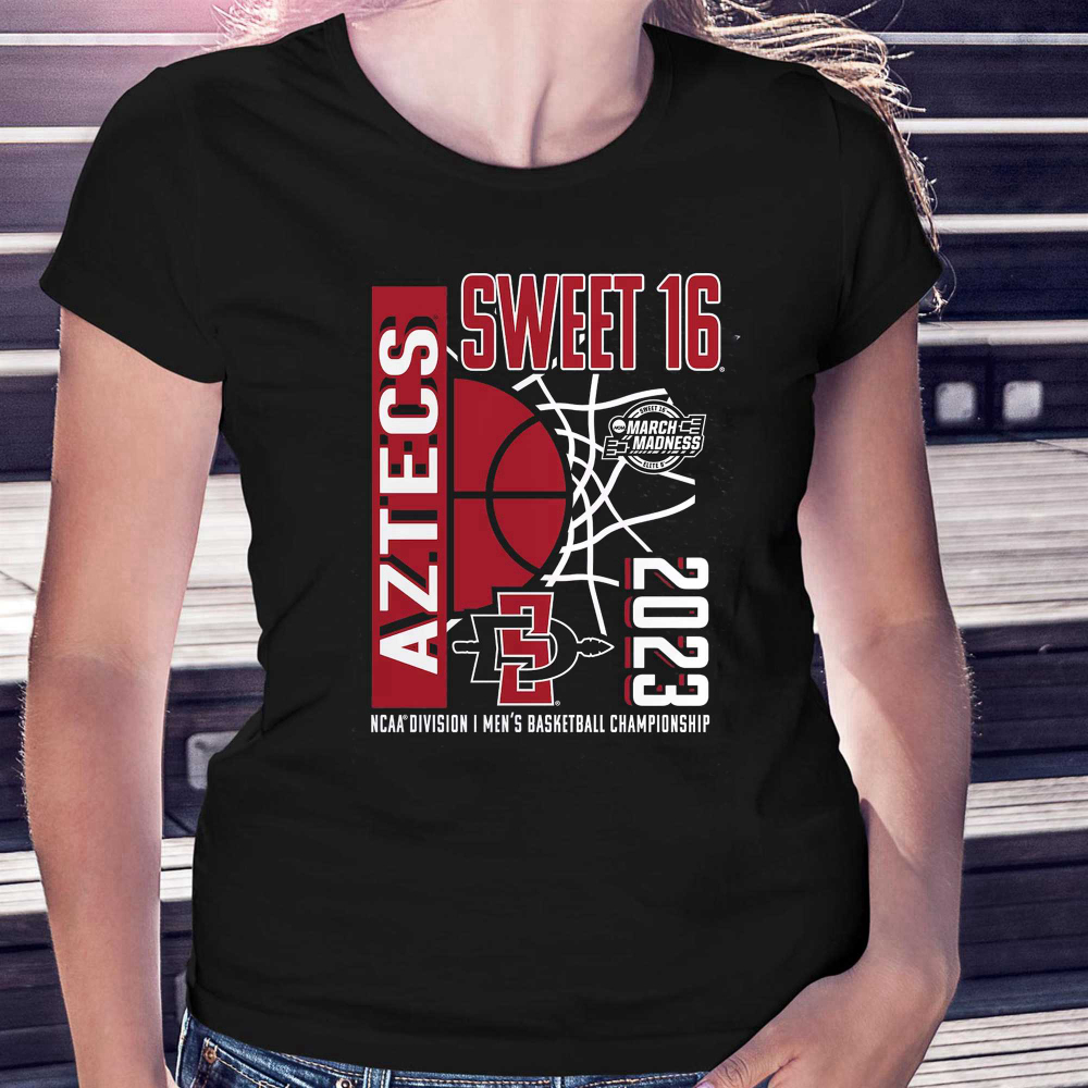 San Diego State Aztecs 2023 Ncaa Men’s Basketball Tournament March Madness Sweet 16 T-shirt
