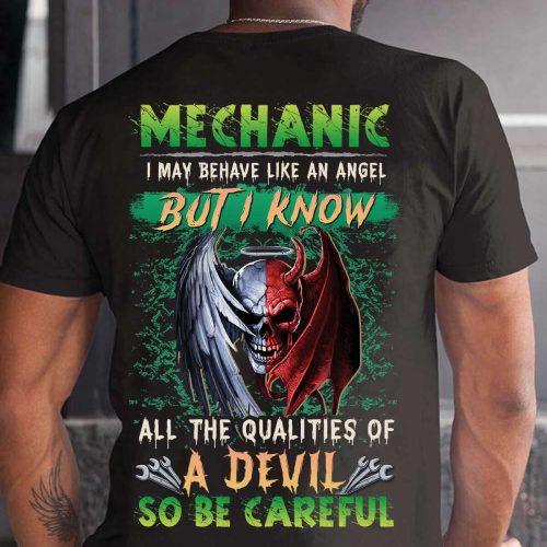 Sarcastic Mechanic Black Mechanic T-shirt For Men And Women