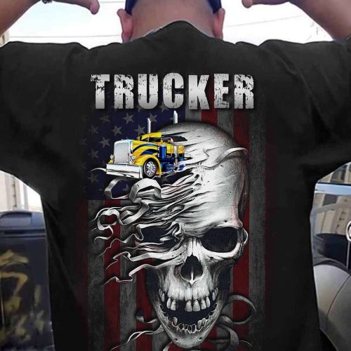 Sarcastic Trucker Black  Trucker T-shirt Gift For Father And Truckers