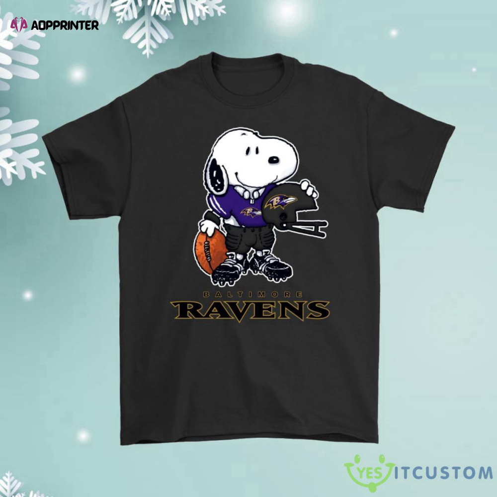 Snoopy A Strong And Proud Baltimore Ravens Player Shirt