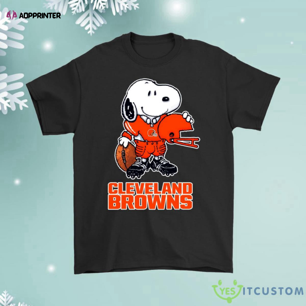 Snoopy A Strong And Proud Cleveland Browns Player Shirt