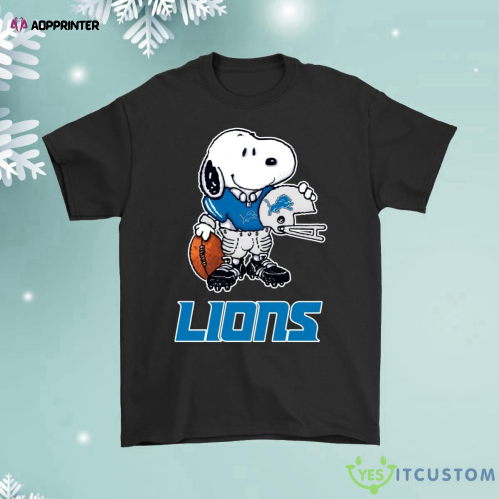 Snoopy A Strong And Proud Detroit Lions Player Shirt