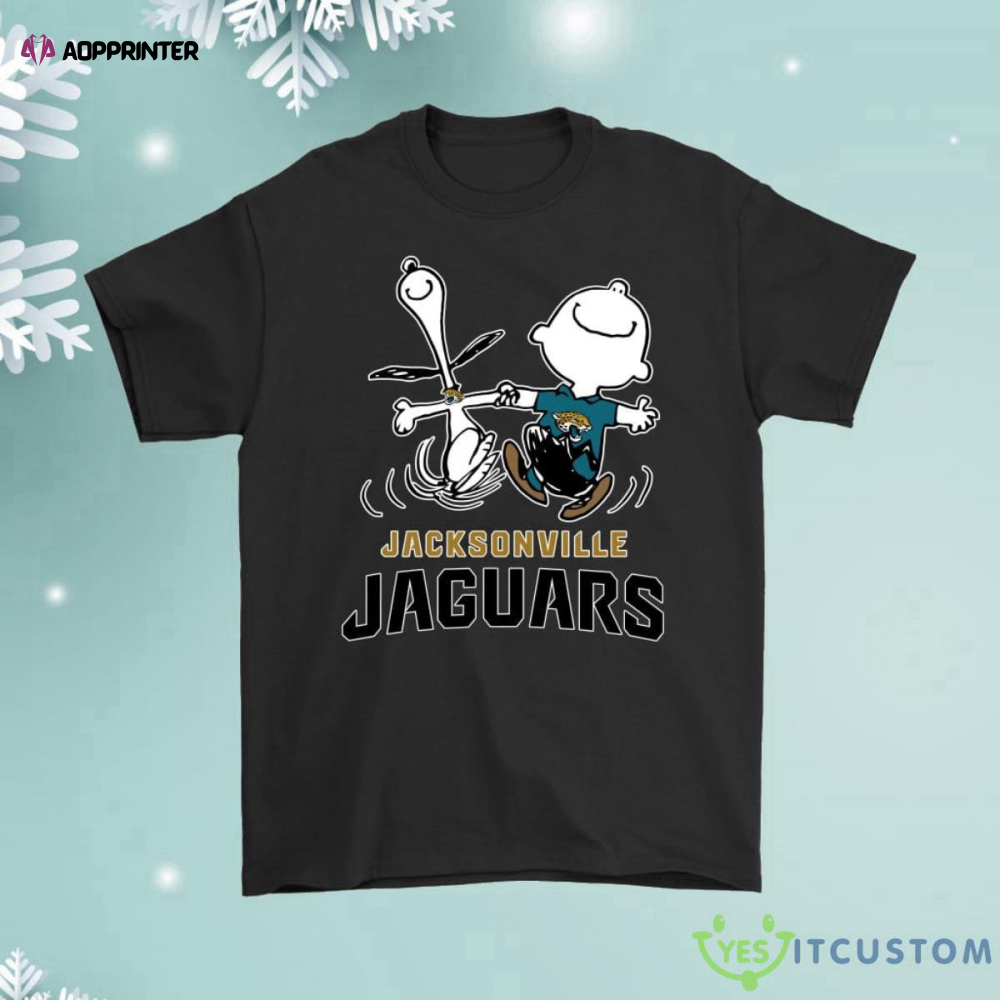 Snoopy And Charlie Brown Happy Jacksonville Jaguars Fans Shirt