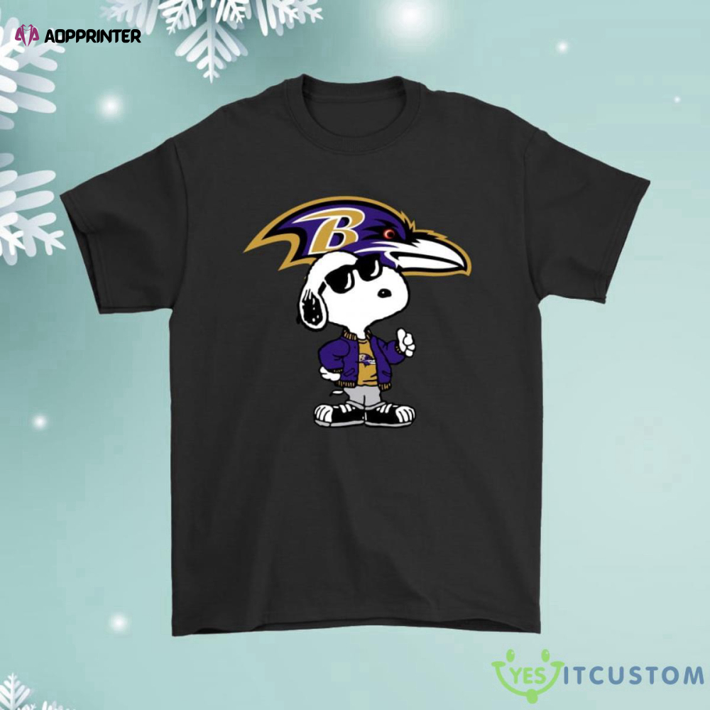 Snoopy Joe Cool To Be The Baltimore Ravens Shirt