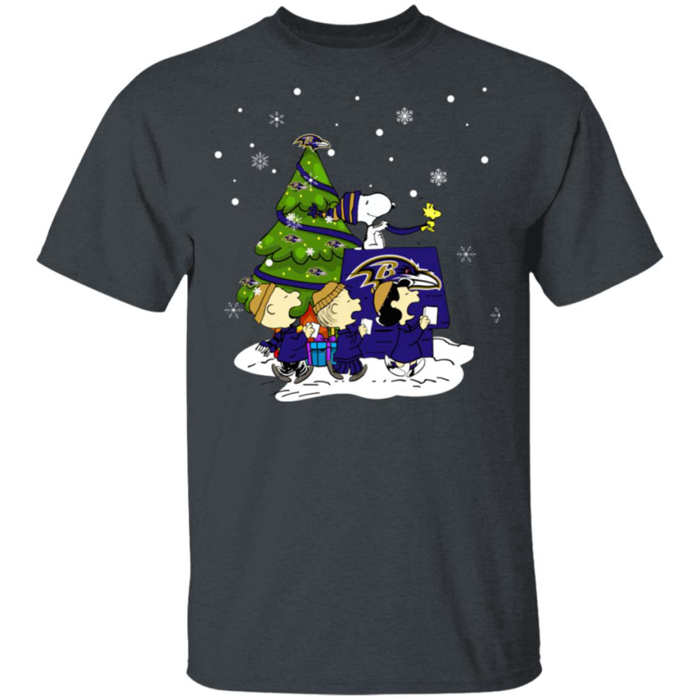 Snoopy The Peanuts Baltimore Ravens Christmas Sweater