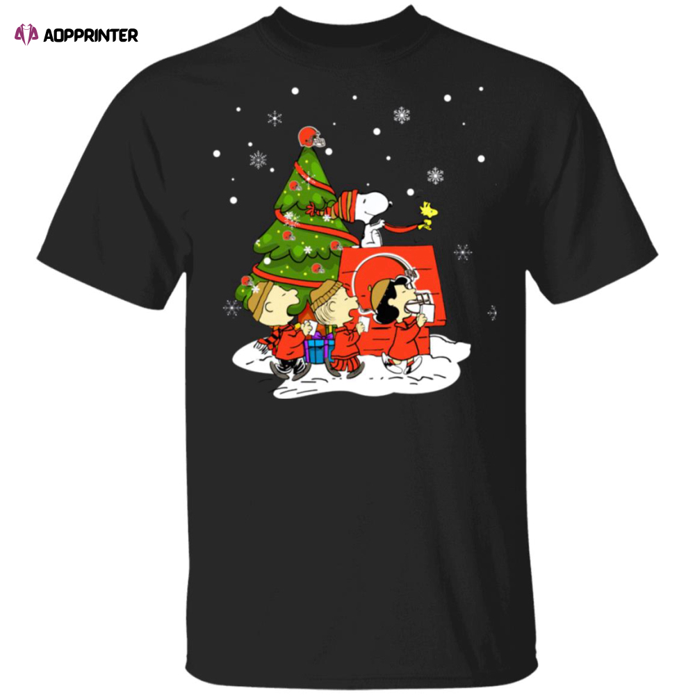 Snoopy The Peanuts Cleveland Browns Christmas Sweater