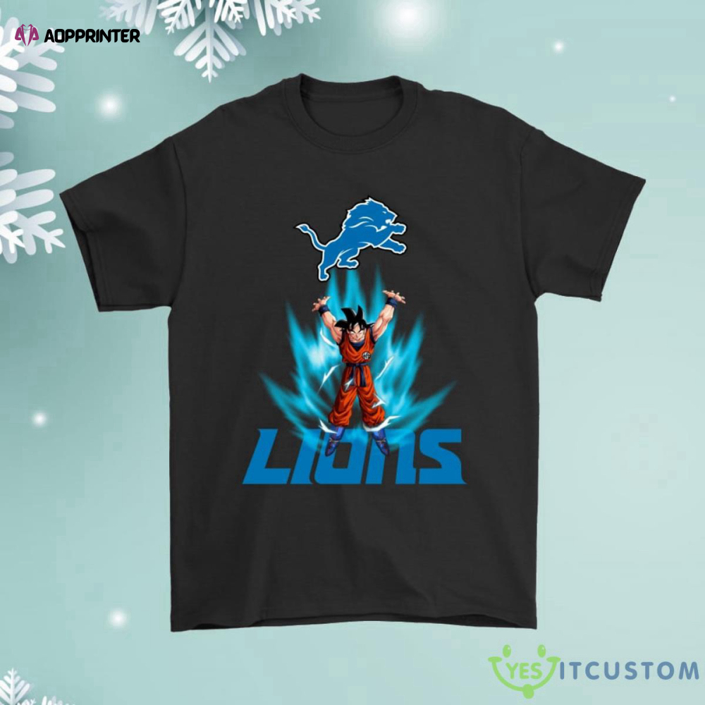 Son Goku Shares Your Energy Detroit Lions Shirt