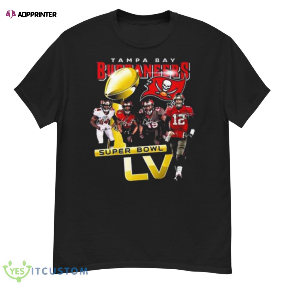 Tampa Bay Buccaneers Super Bowl LVI Signatures Shirt