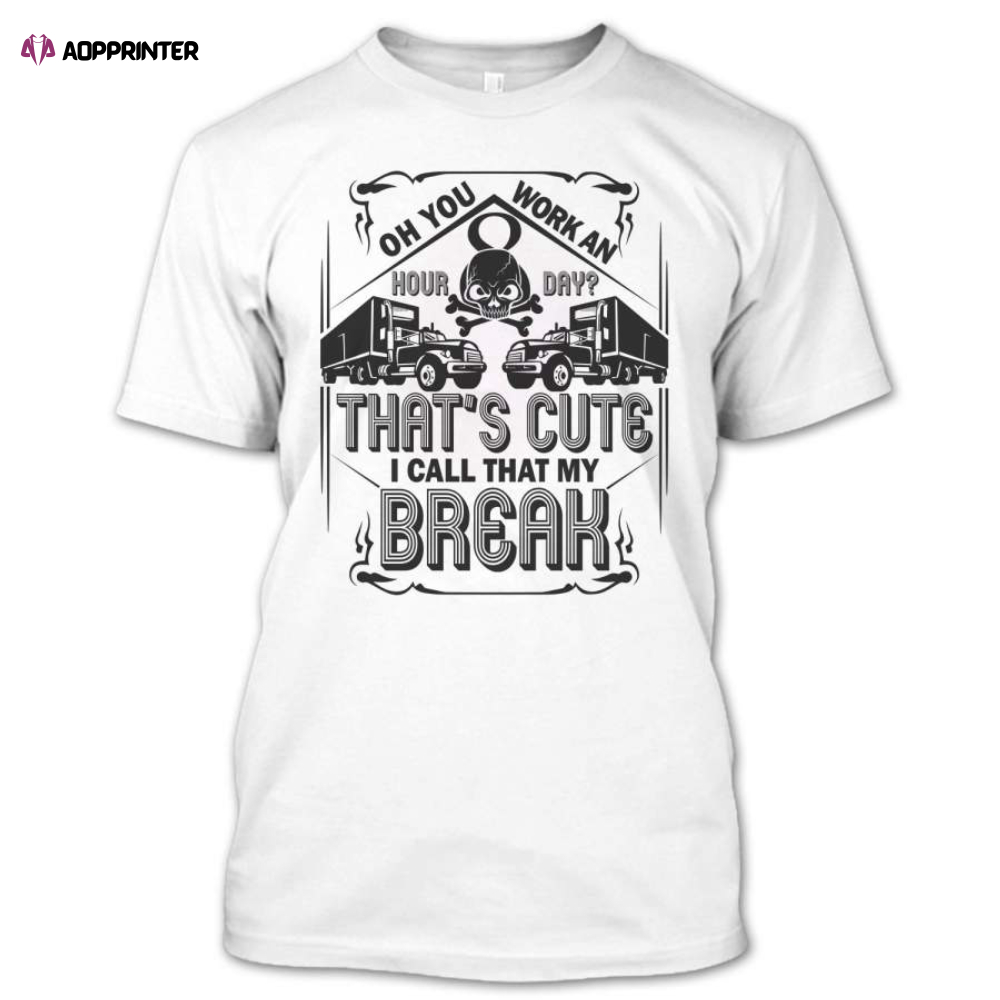 Awesome Trucker’s Lady T-shirt For Men And Women