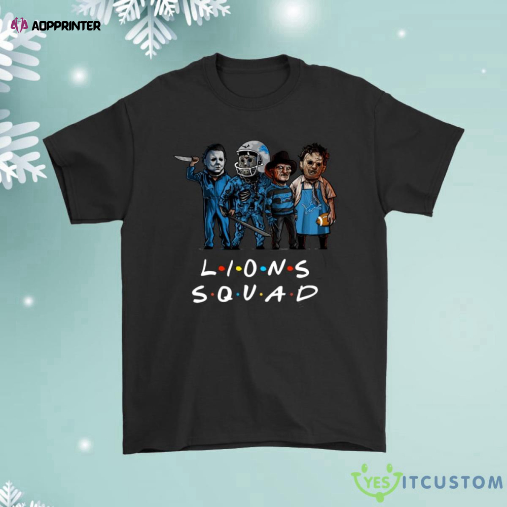 The Detroit Lions Squad Horror Killers Friends Shirt