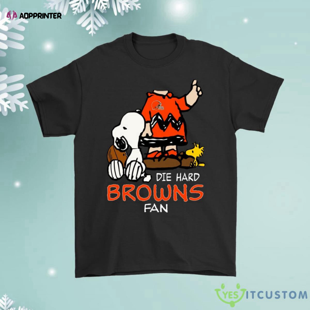 The Die Hard Cleveland Browns Fans Charlie Snoopy Shirt