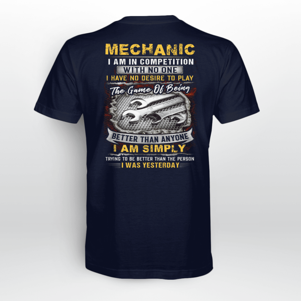 The Game Of Being Mechanic  T-shirt For Men And Women