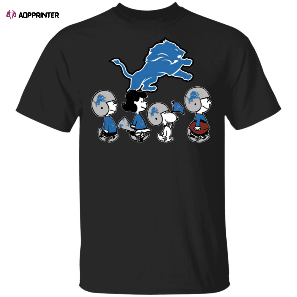 The Peanuts Snoopy And Friends Cheer For The Detroit Lions NFL Shirt