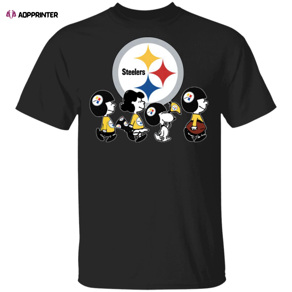 The Peanuts Snoopy And Friends Cheer For The Pittsburgh Steelers NFL Shirt