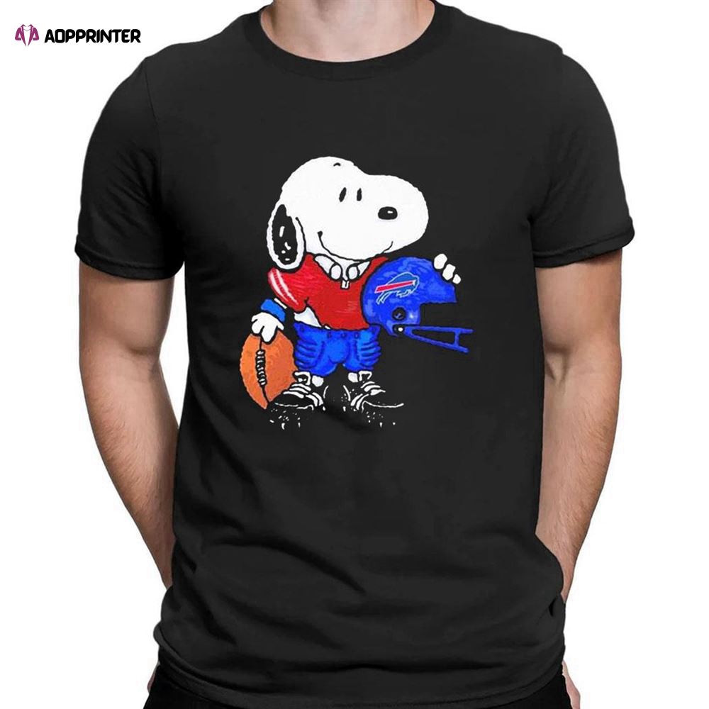 The Peanuts Snoopy For Buffalo Bills Football T-shirt