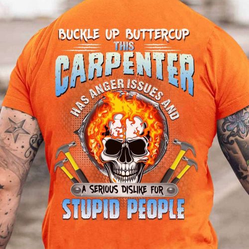 Carpenter Hourly Rate Charcoal T-shirt For Men And Women