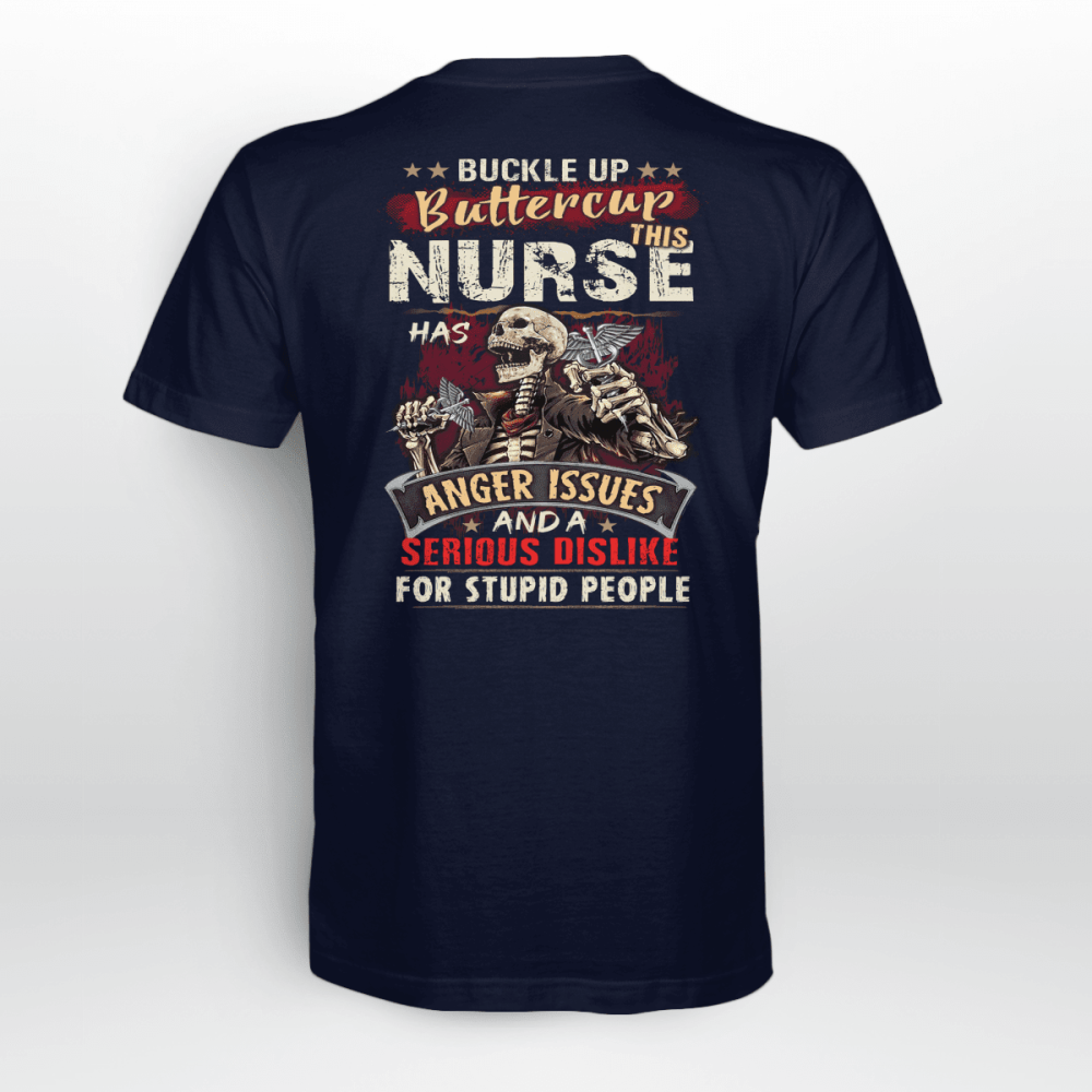 This Nurse has anger issue T-Shirt Gifts Funny Gift For Nurses T-Shirt