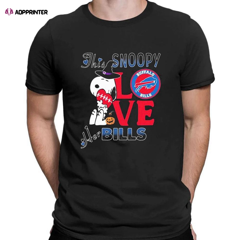 This Snoopy Love Her Buffalo Bills T-shirt