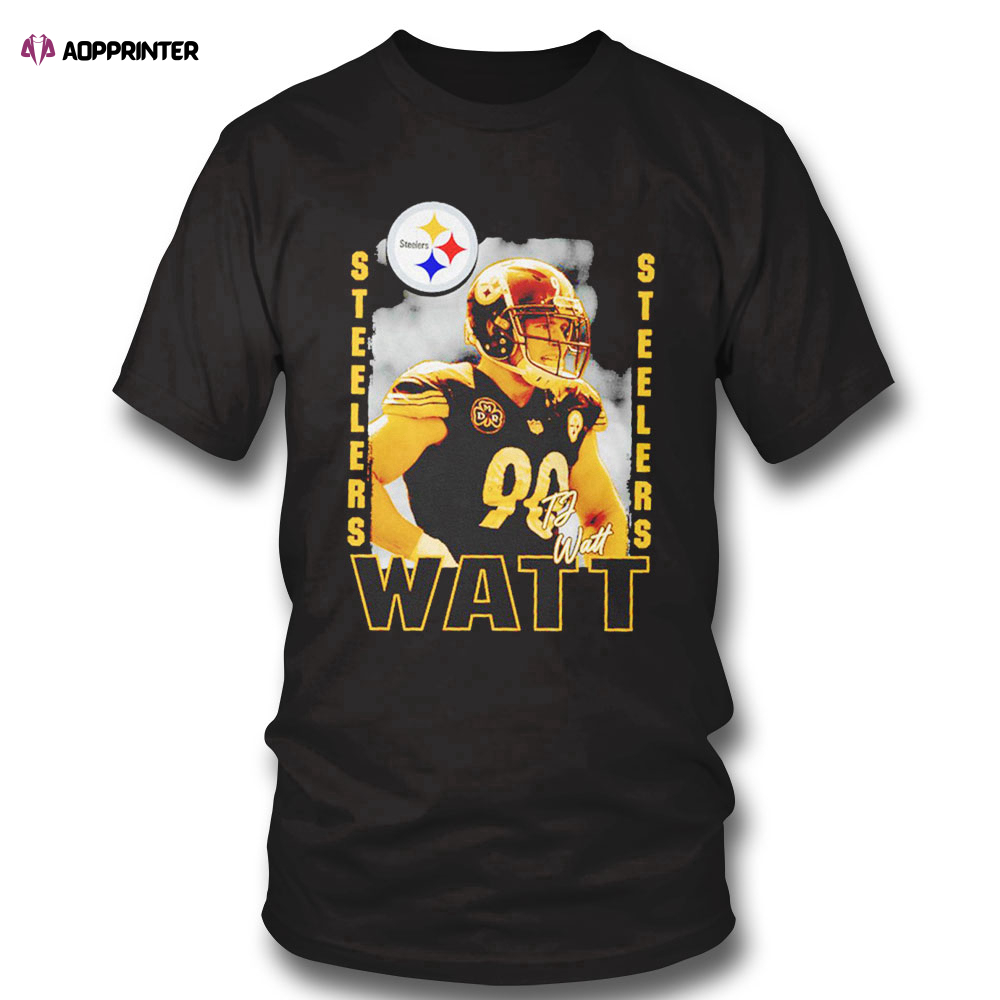 Tj Watt Pittsburgh Steelers Play Action Signature Shirt Sweatshirt, Tank Top, Ladies Tee
