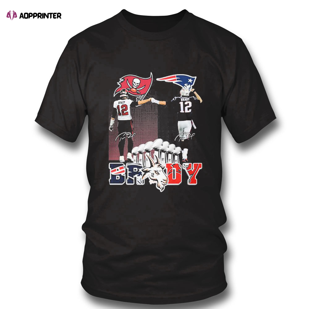 Tom Brady Gildan Tampa Bay Buccaneers Nfl Champions Signature Shirt Ladies Tee