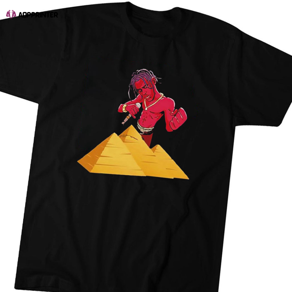 Travis Scott Athe Pyramids T-shirt For Men And Women