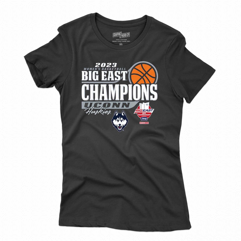 Uconn Huskies Blue Big East Womens Basketball T-shirt For Men And Women