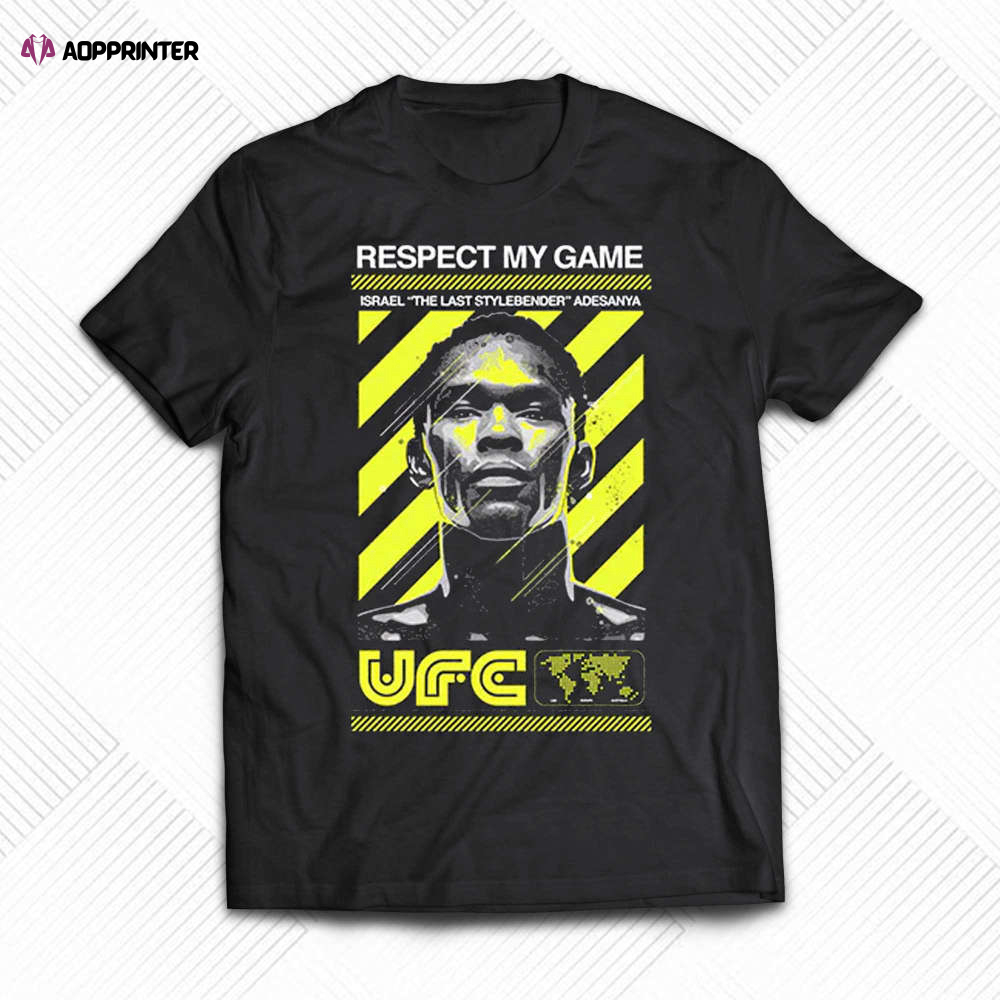 Ufc Israel Adesanya Respect Collection Hoodie T-shirt