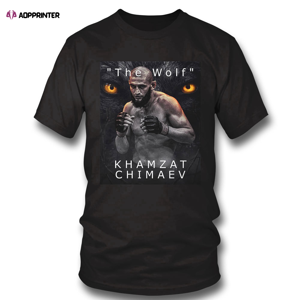 Ufc The Wolf Khamzat Chimaev T-shirt Long Sleeve, Ladies Tee