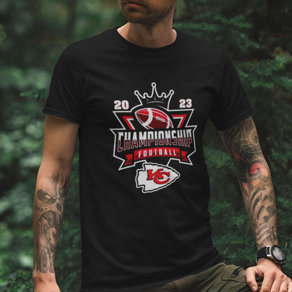 Vintage Kansas City Chiefs NFL 2023 Championship Crown Logo Shirt Gift Shirt