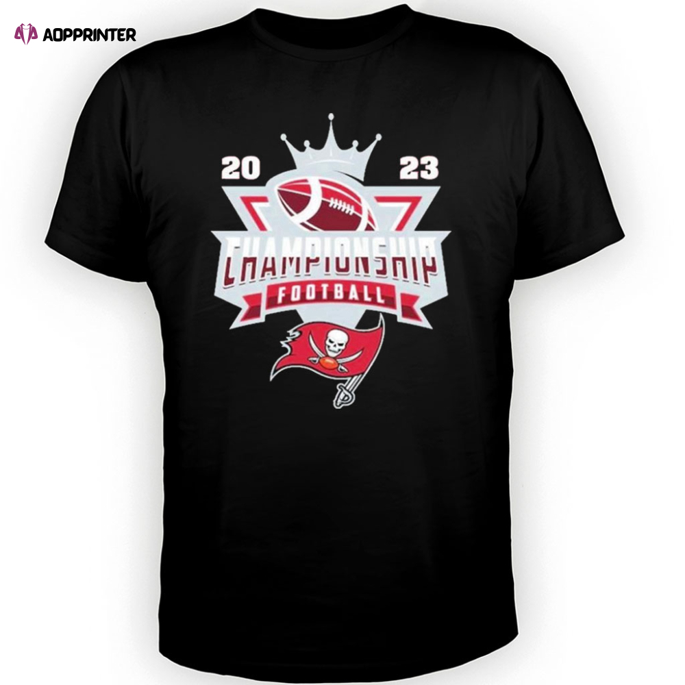 Vintage Tampa Bay Buccaneers NFL 2023 Championship Crown Logo Shirt Gift Shirt