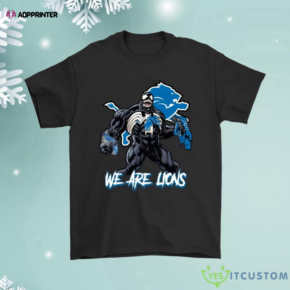 We Are The Lions Venom X Detroit Lions Shirt