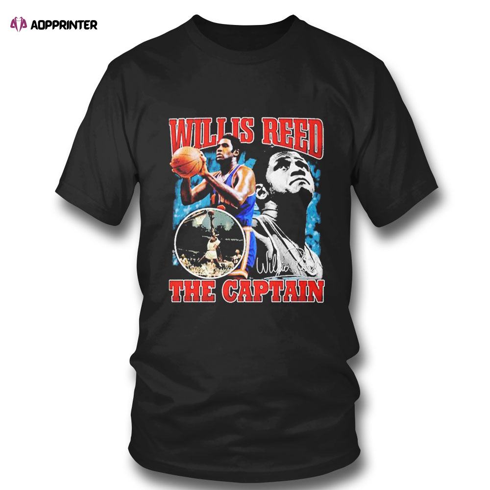 Willis Reed The Captain Basketball Legend T-shirt For Men And Women