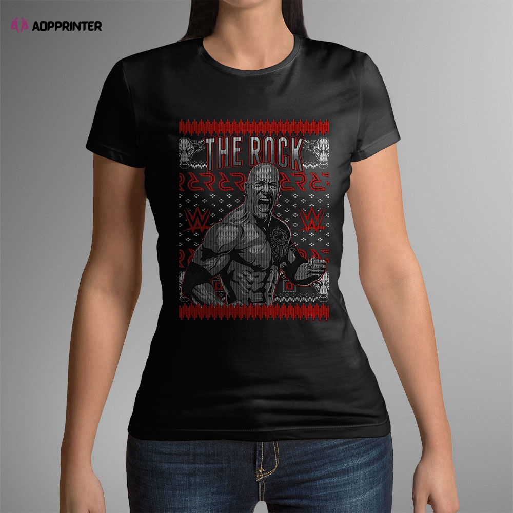 Wwe The Rock Ugly Christmas Sweatshirt