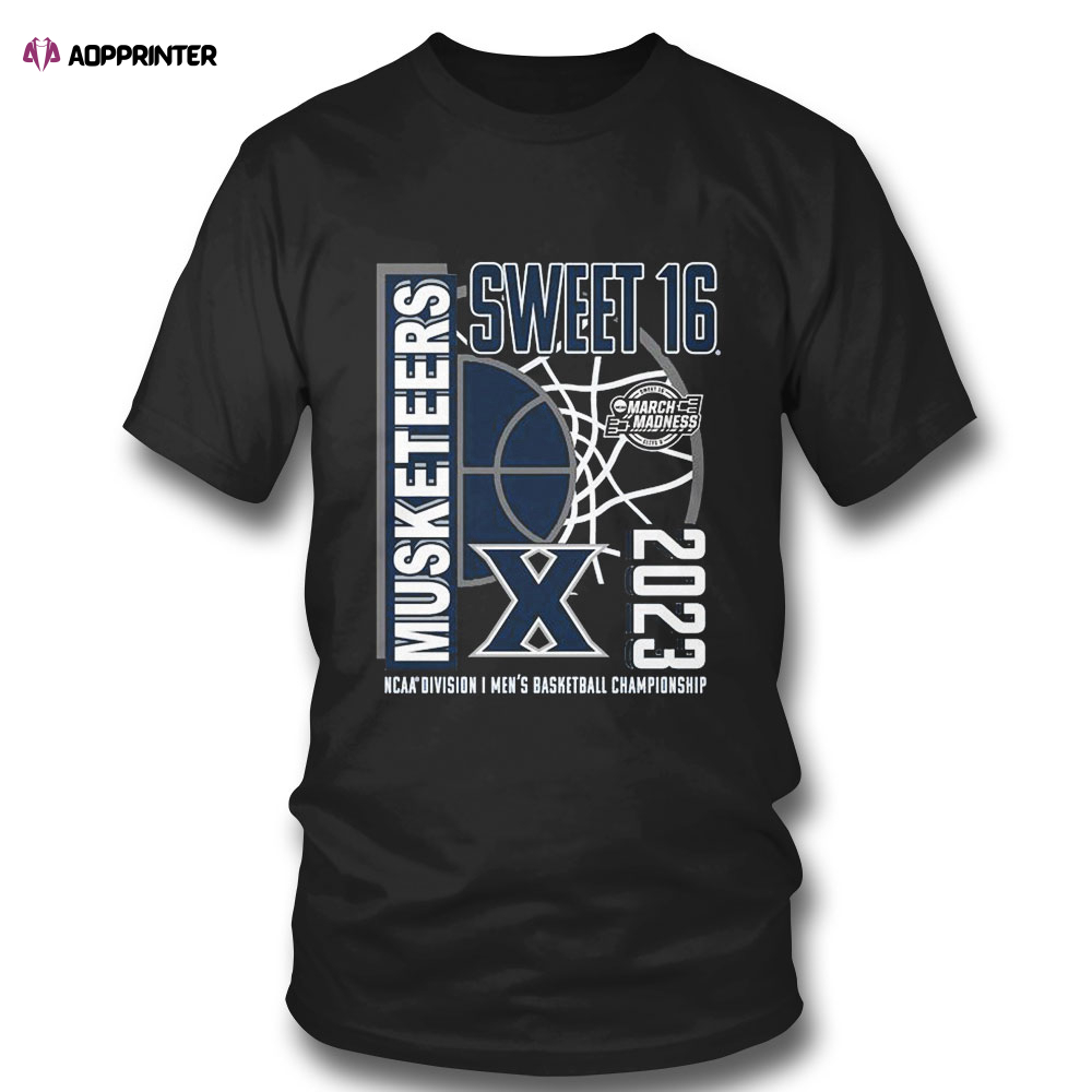 Xavier Musketeers 2023 Ncaa Mens Basketball Tournament March Madness Sweet 16 T-shirt