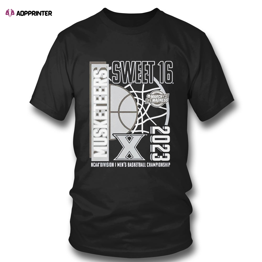 Xavier Musketeers Sweet 16 2023 Ncaa Mens Basketball Tournament Championship T-shirt