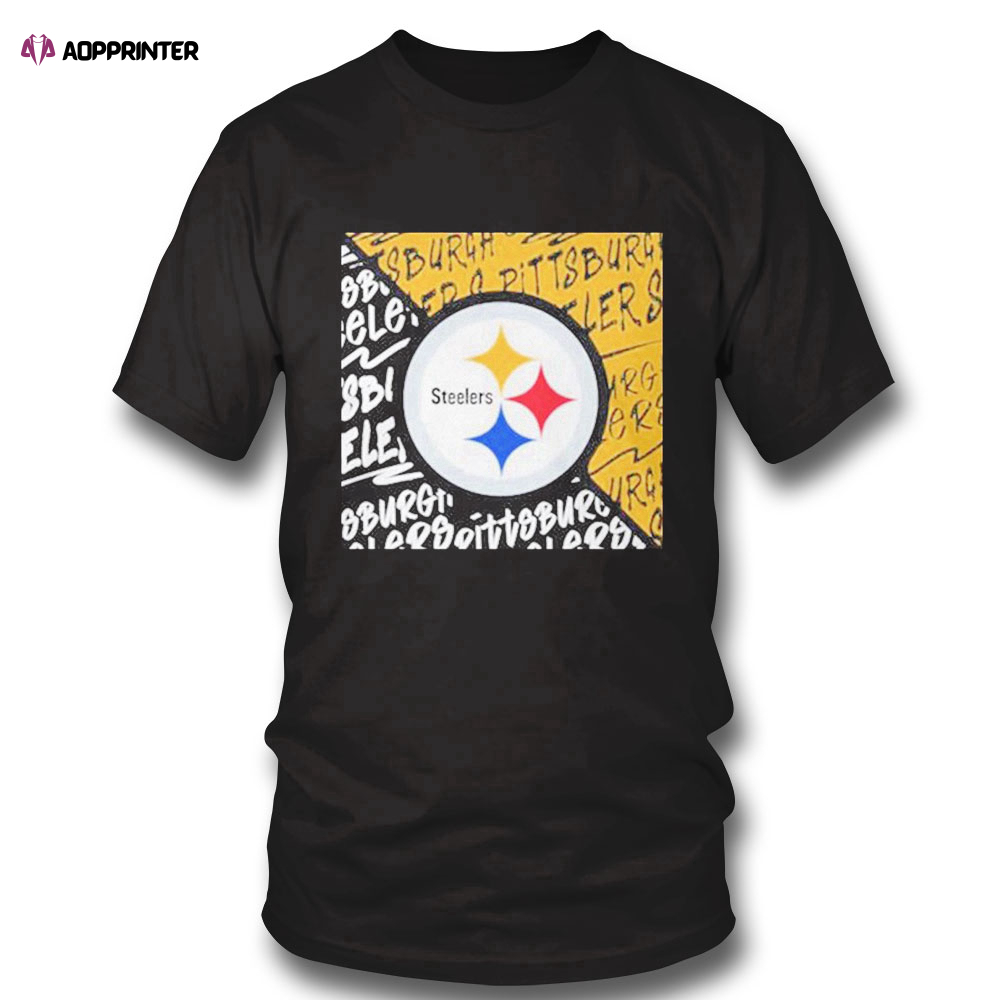 Youth Pittsburgh Steelers Black Divide 2023 Shirt