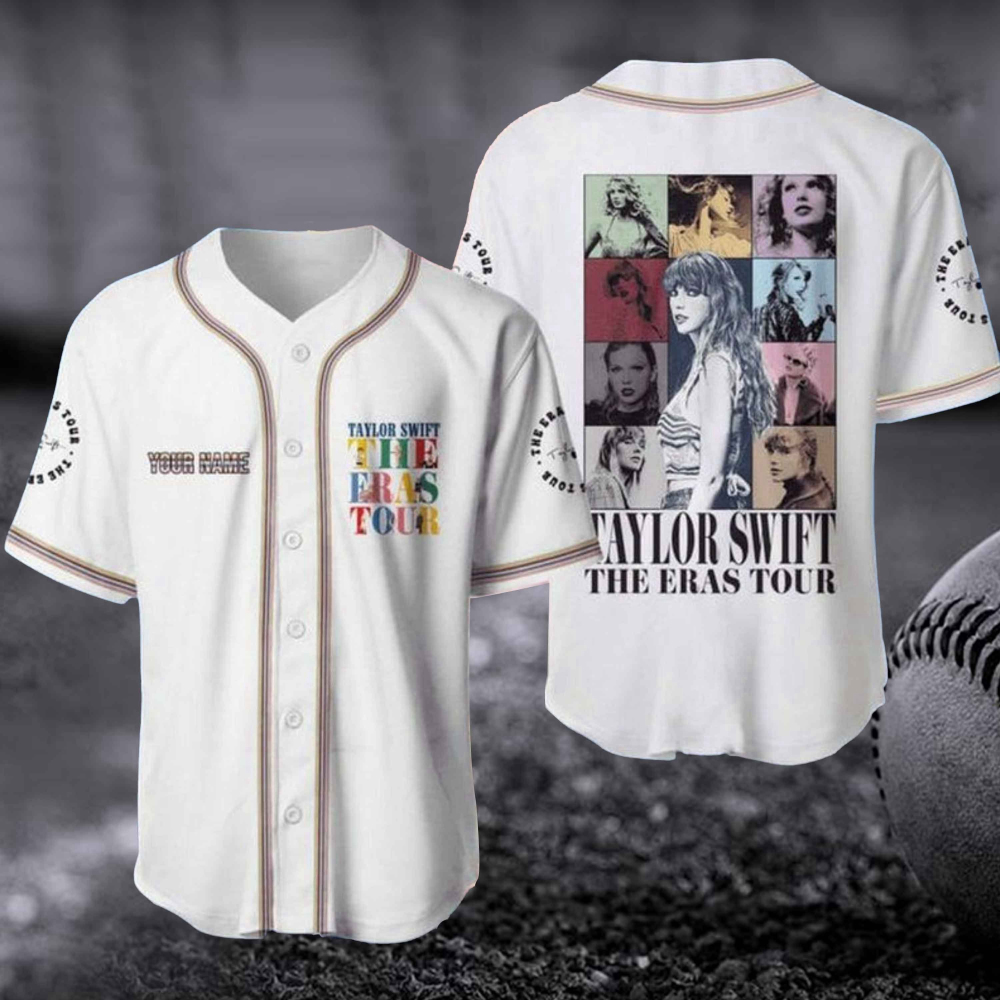 Custom Taylor s Eras Tour Baseball Jersey Concert 2023 Shirt Swiftie Midnight Album Shirts